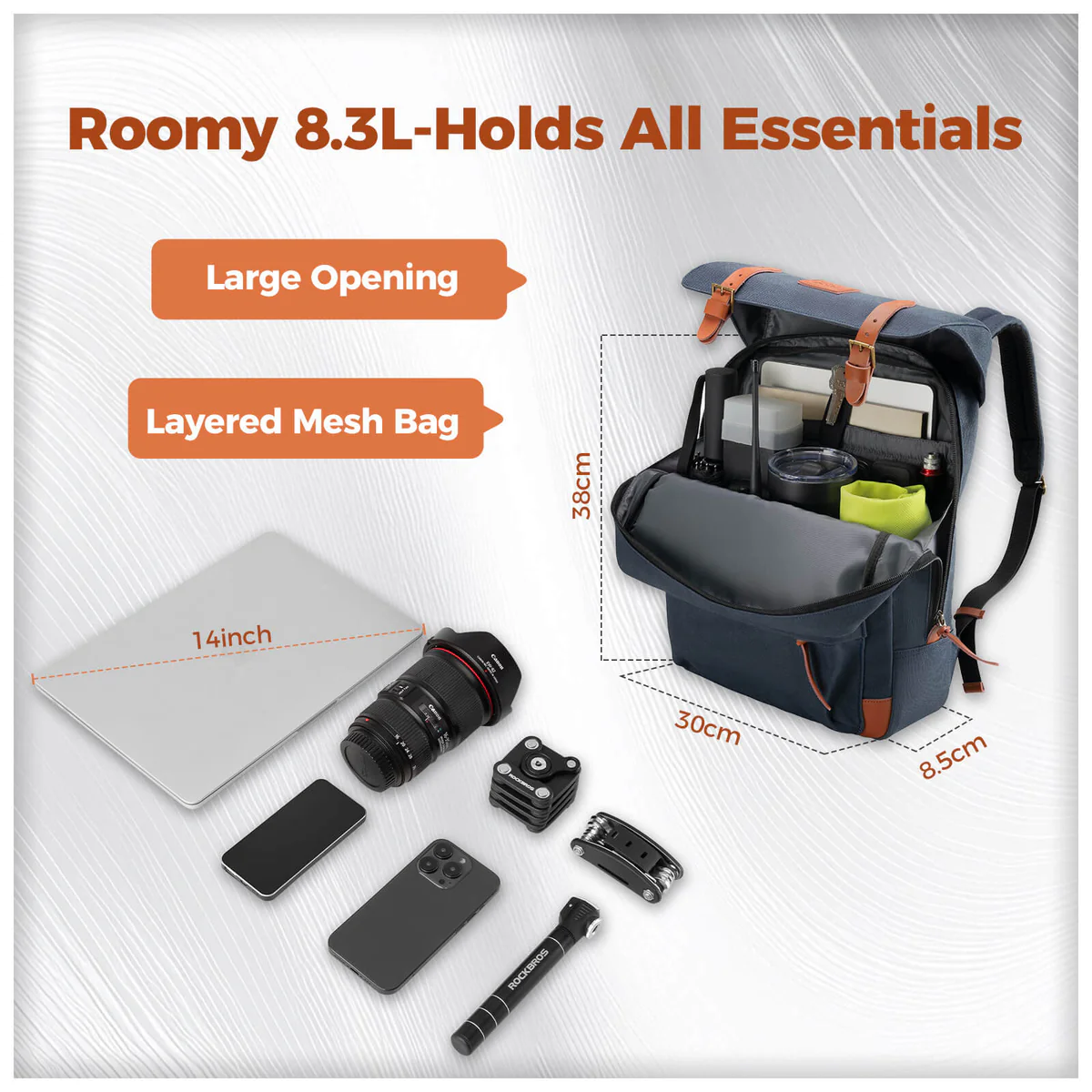 Túi Xe Đạp Gấp – Balo RockBros H45 - Ảnh 2